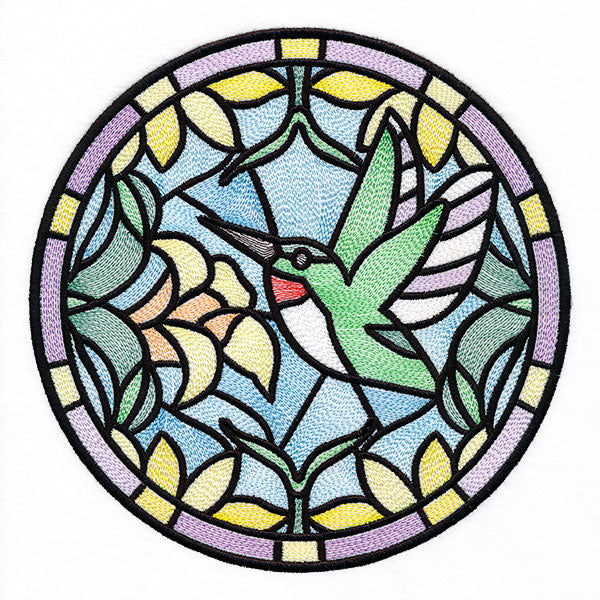 Stained Glass Birds - Hummingbird