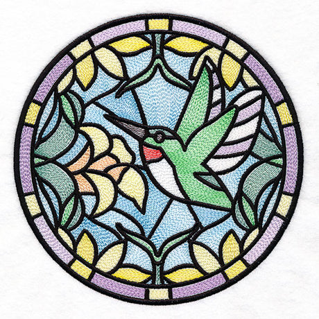 Stained Glass Birds - Hummingbird