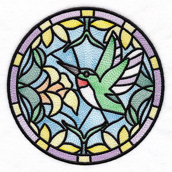 Stained Glass Birds - Hummingbird