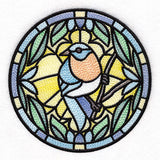 Stained Glass Birds - Western Bluebird