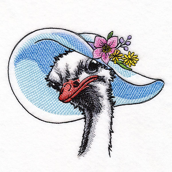 Southern Belle Sun Hat Ostrich
