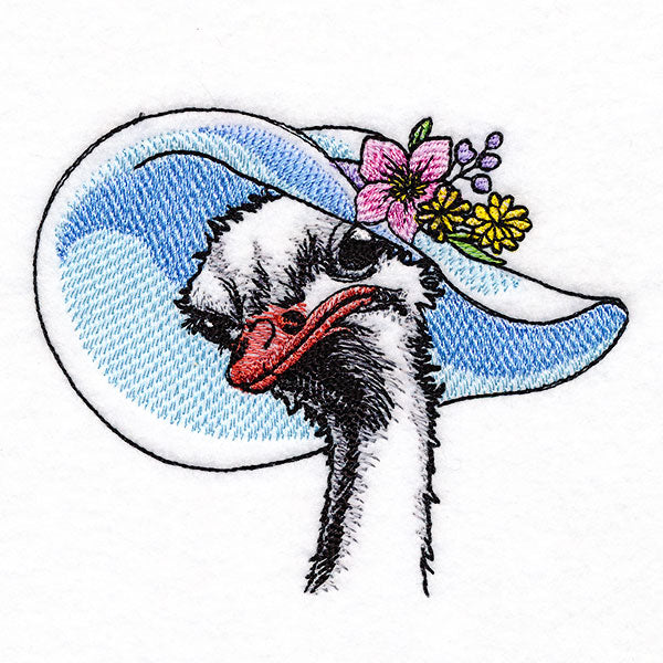 Southern Belle Sun Hat Ostrich