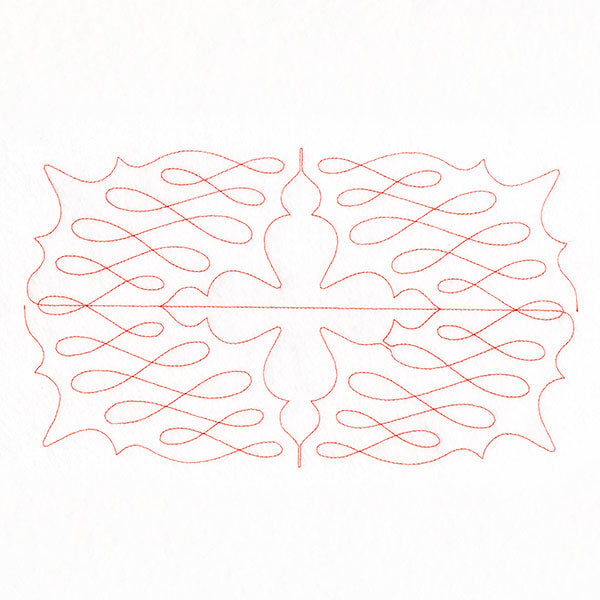 Calligraphy on Repeat (Edge-to-Edge Quilting)