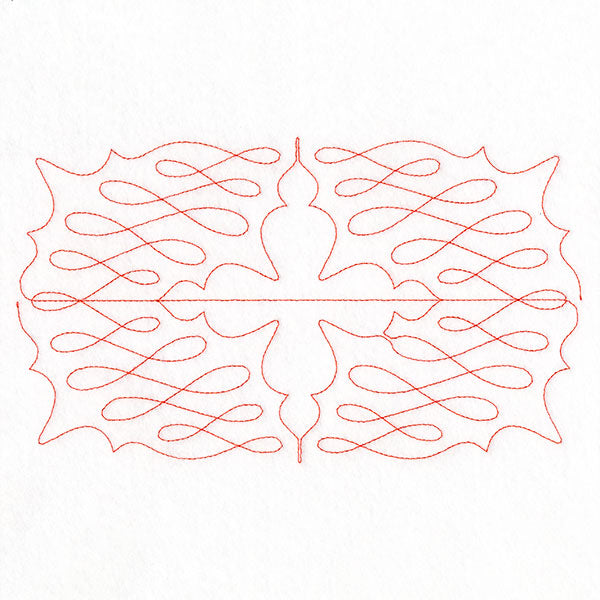 Calligraphy on Repeat (Edge-to-Edge Quilting)