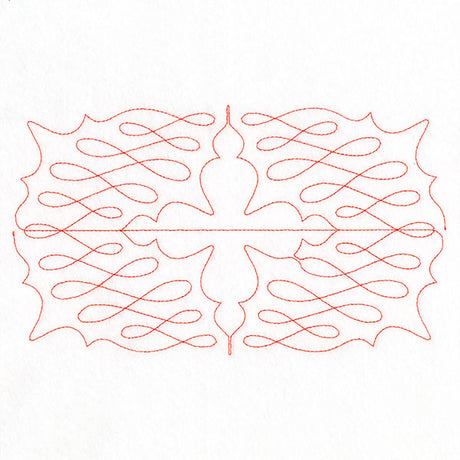 Calligraphy on Repeat (Edge-to-Edge Quilting)