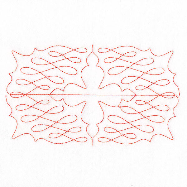 Calligraphy on Repeat (Edge-to-Edge Quilting)