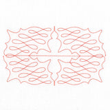 Calligraphy on Repeat (Edge-to-Edge Quilting)