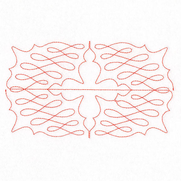 Calligraphy on Repeat (Edge-to-Edge Quilting)