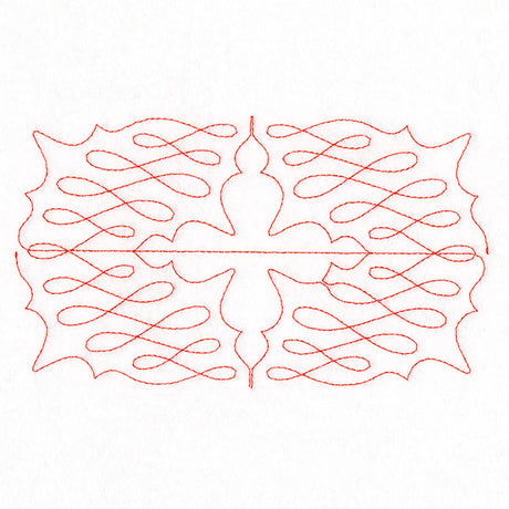 Calligraphy on Repeat (Edge-to-Edge Quilting)