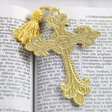 Textured with Grace Cross Bookmark (Lace)