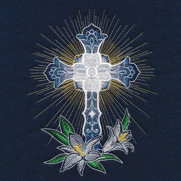 Sheer Delights Cross & Lilies