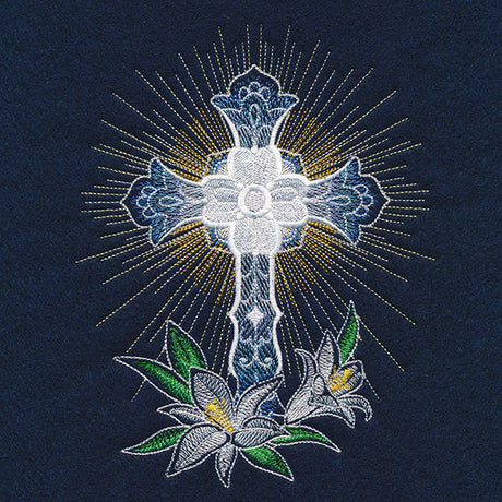 Sheer Delights Cross & Lilies