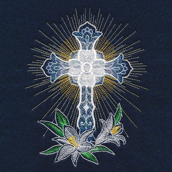 Sheer Delights Cross & Lilies