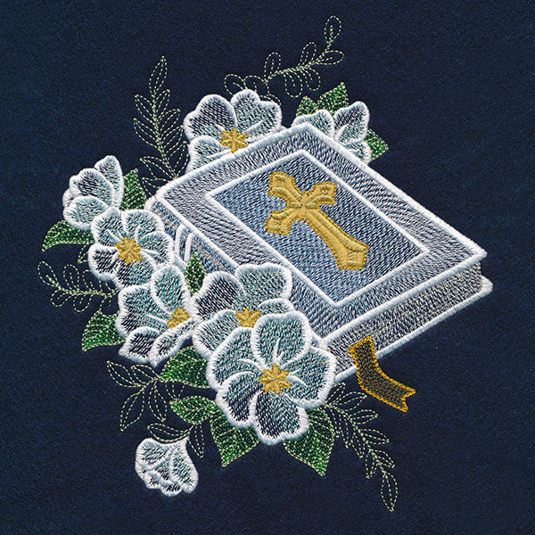 Sheer Delights Lenten Roses & Bible