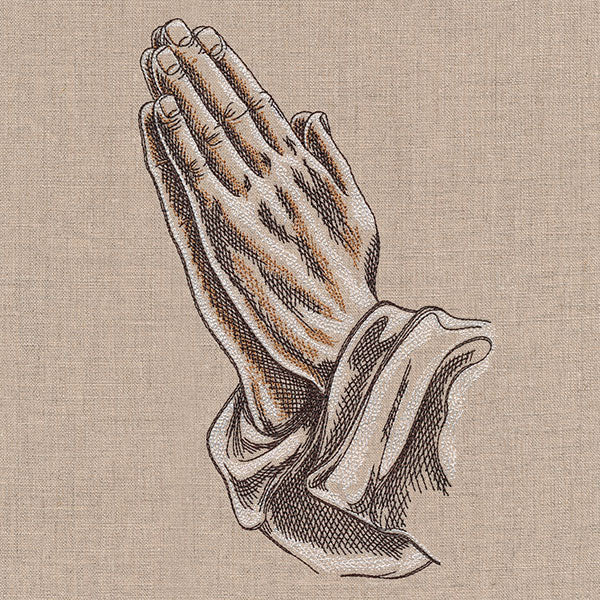 Praying Hands Etching