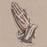 Praying Hands Etching