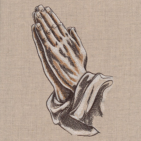 Praying Hands Etching