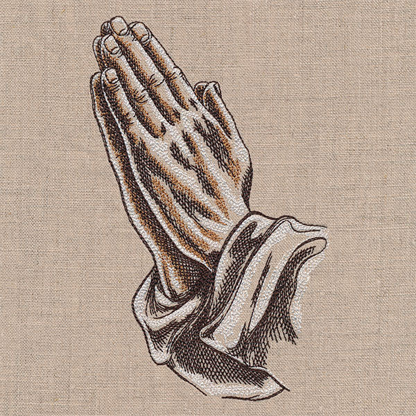 Praying Hands Etching