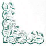 On the Edge of Beauty Floral Scallop Corner