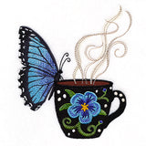 Spring Coffee Break Blue Morpho Butterfly