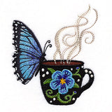 Spring Coffee Break Blue Morpho Butterfly