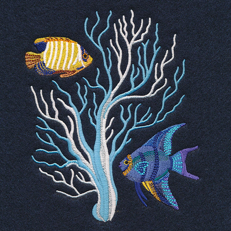 Ocean Blue Coral & Fish Feature