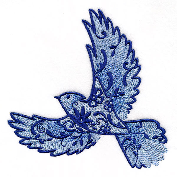 Flourishing Blue Jay in Flight