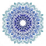 Into the Blue Textured Medallion