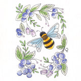 Buzzing Bee and Blueberries Feature