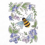 Buzzing Bee and Blueberries Feature