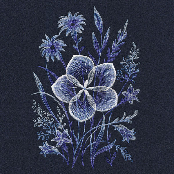 Stunning in Cyanotype Flowers Feature