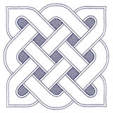 Shield Celtic Knotwork Square (Trapunto)