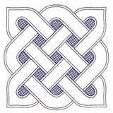 Shield Celtic Knotwork Square (Trapunto)