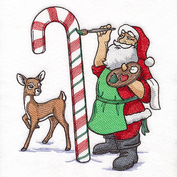 Painting with Cheer Santa