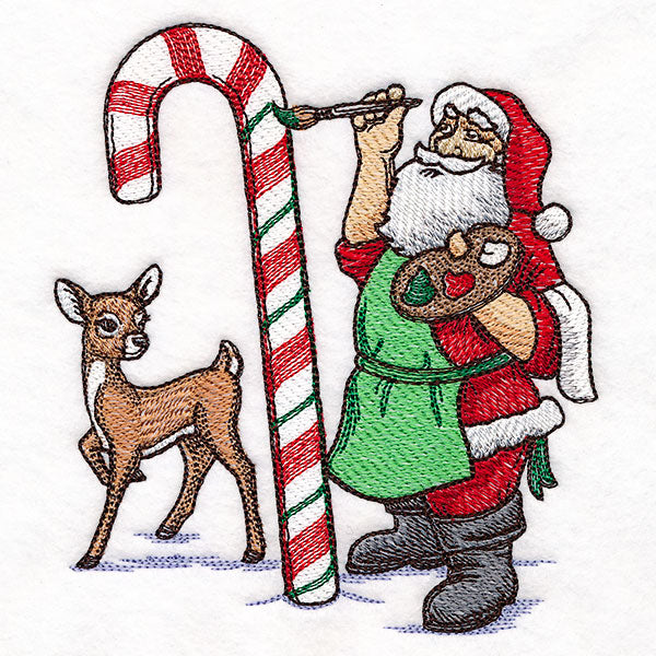 Painting with Cheer Santa