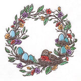From Easter to Spring Robin & Eggs Wreath