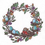 From Easter to Spring Robin & Eggs Wreath