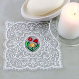 Dainty Tulips Doily (Organza)