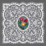Dainty Tulips Doily (Organza)