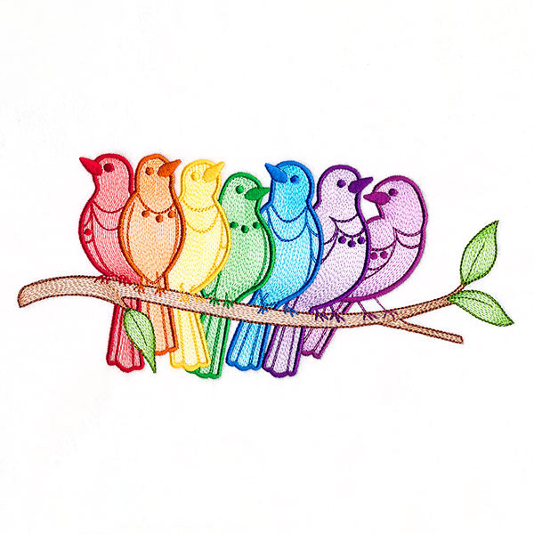 Rainbows & Tweets Bird Border