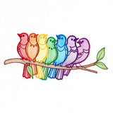 Rainbows & Tweets Bird Border