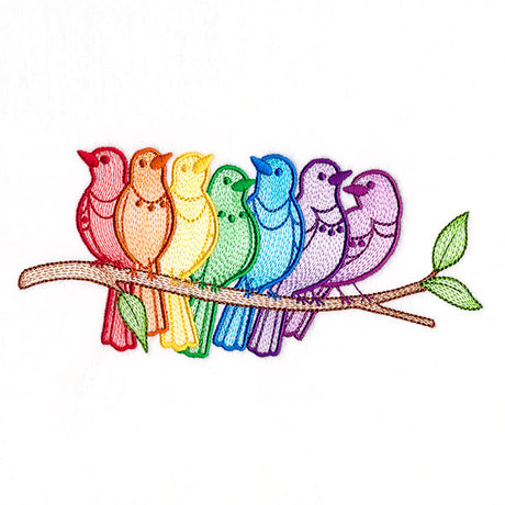 Rainbows & Tweets Bird Border