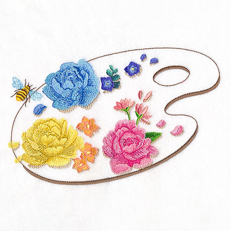 Flowers & Bees Painter's Palette