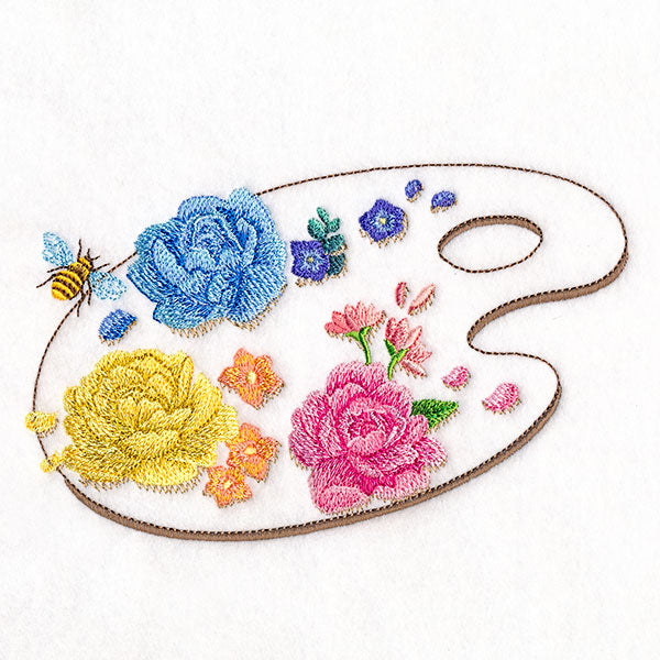 Flowers & Bees Painter's Palette