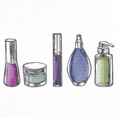 Bathroom Beauty Essentials Border