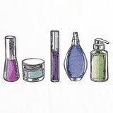 Bathroom Beauty Essentials Border