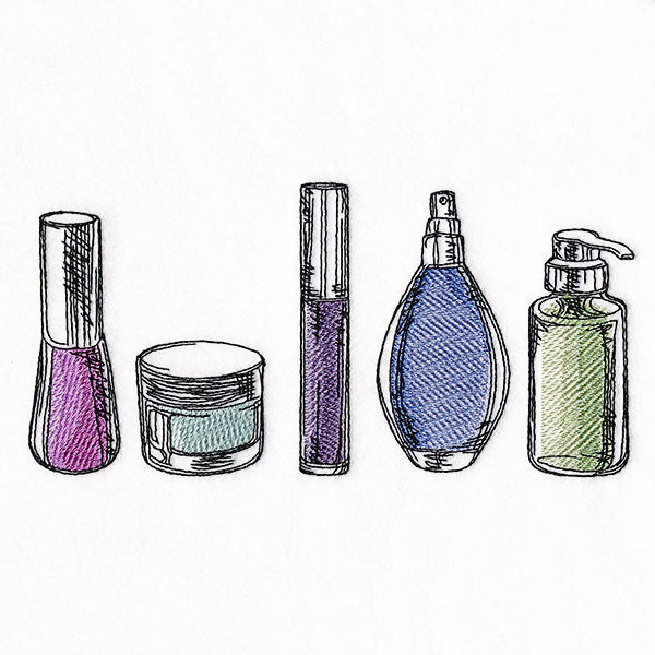 Bathroom Beauty Essentials Border