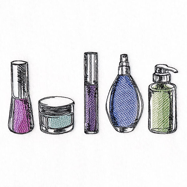 Bathroom Beauty Essentials Border