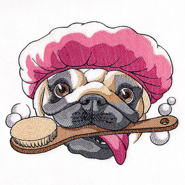 Bubble Bath Delights Pug