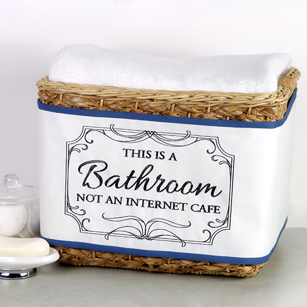 This is a Bathroom, Not an Internet Cafe Sign